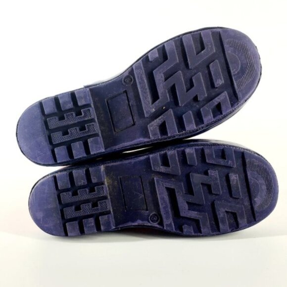 Hartstrings Little Girls Size 3 Pink & Blue Heart Accent Slip-on Water Boots - Picture 6 of 11